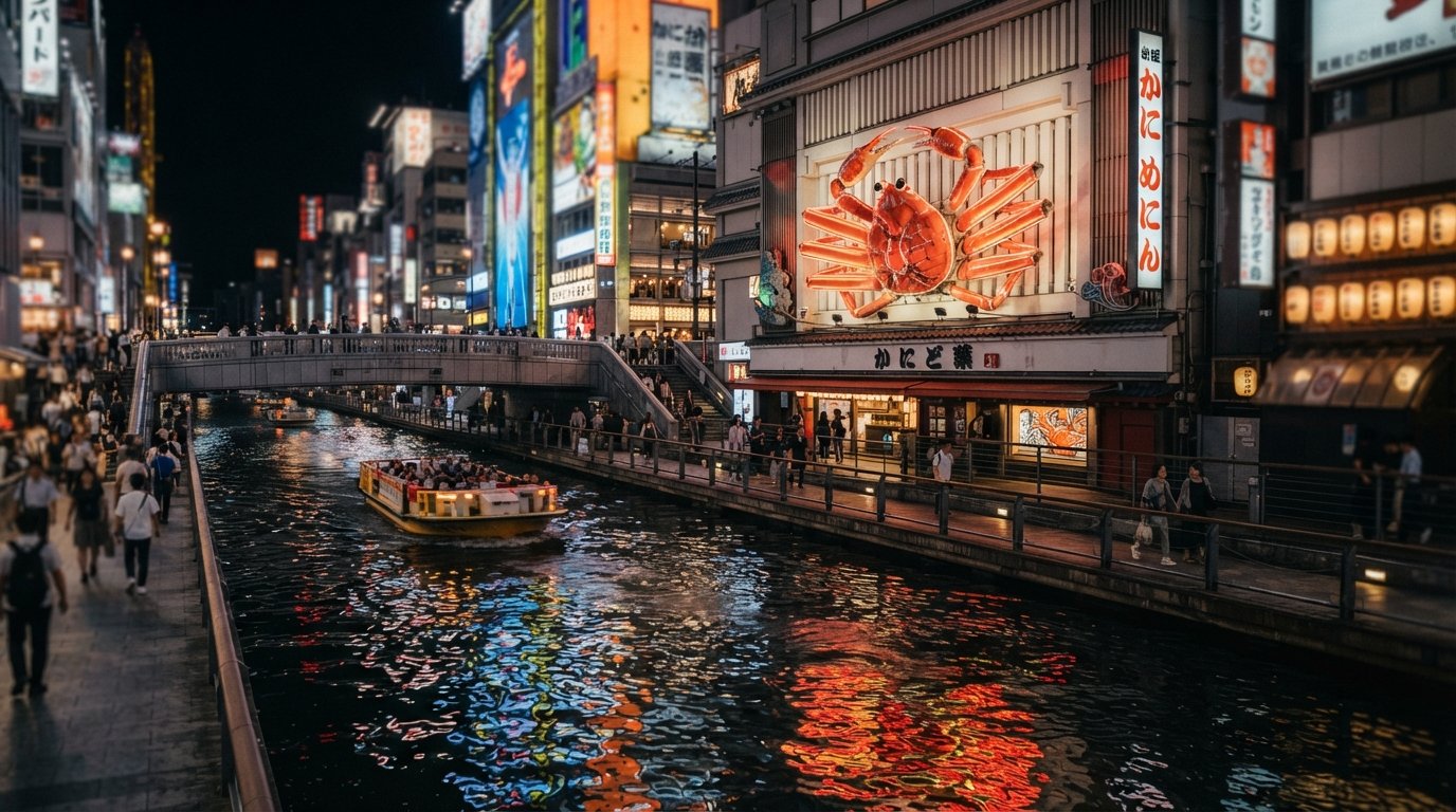 Dotonbori & Namba, Osaka: Neon, Noisy, and Deliciously Unsubtle