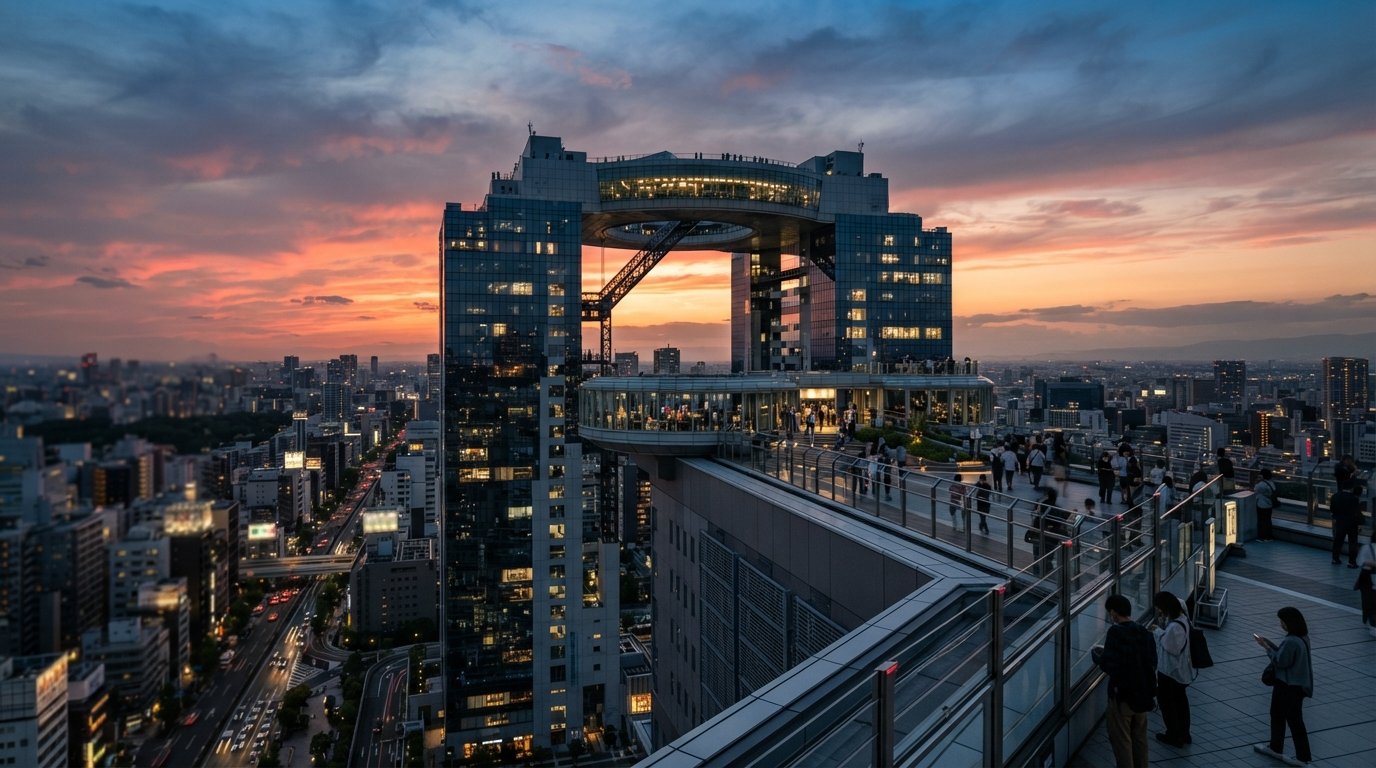 Umeda (Kita), Osaka: the city’s vertical north