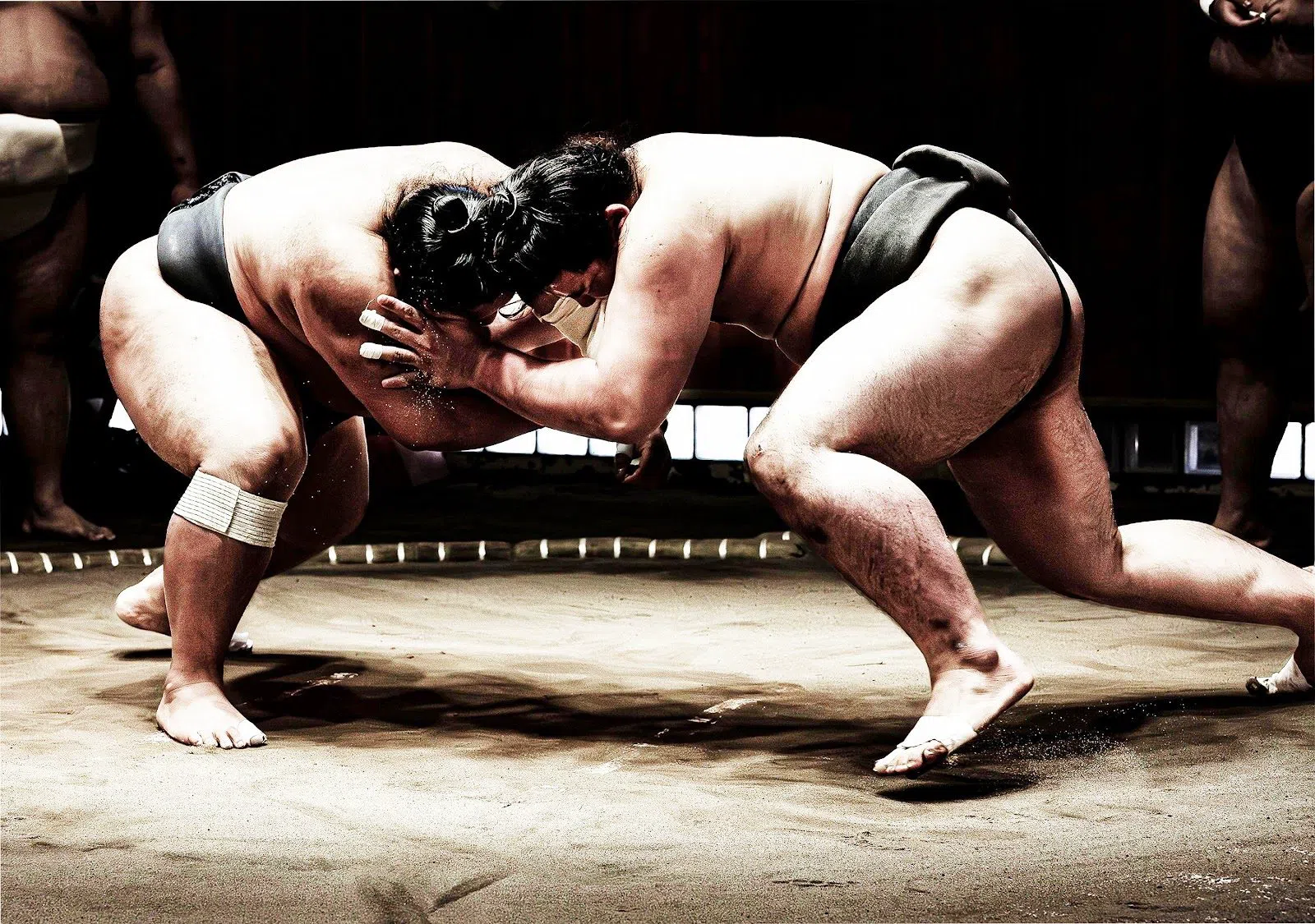 Yokozuna Sumo Stable Morning Practice in Osaka (Furuichi), Osaka