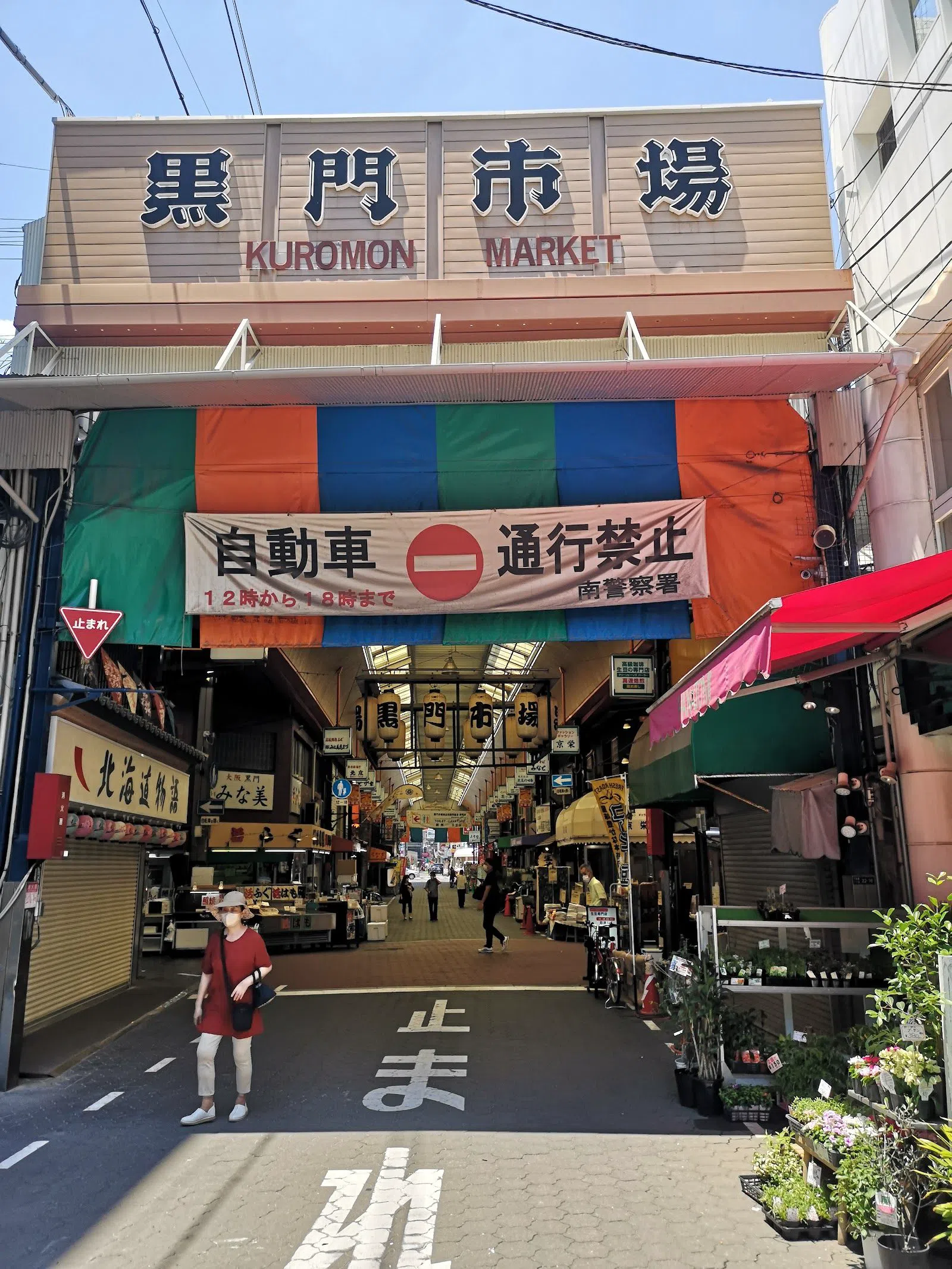 Walking Kuromon Market and Nipponbashi in Osaka